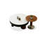 Table basse ronde blanche