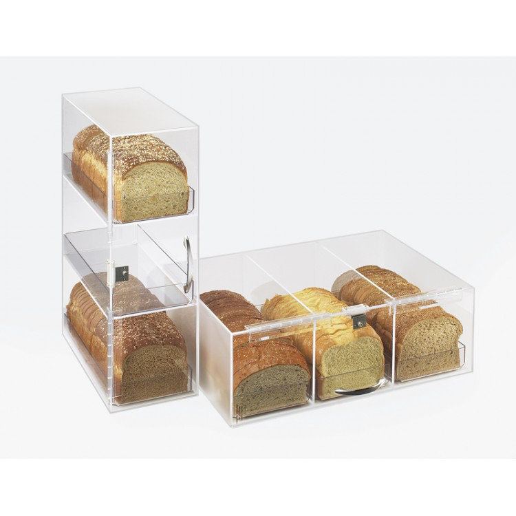 Classic Three Section Clear Bread Box
