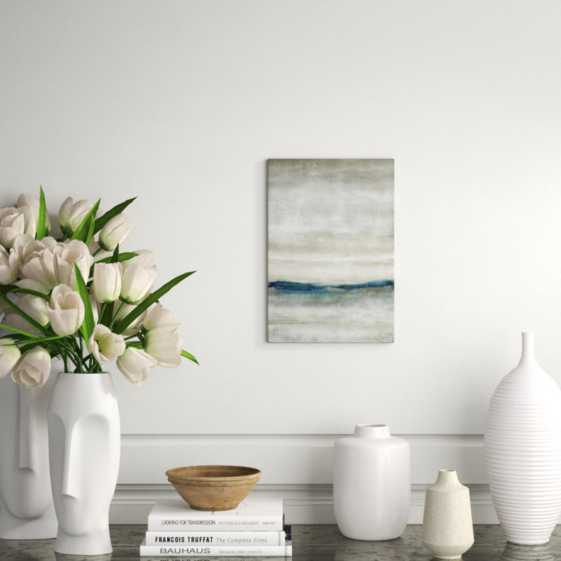 Rain At Sea Painting by Elena Carlie, 60" H x 40" W, Plexi