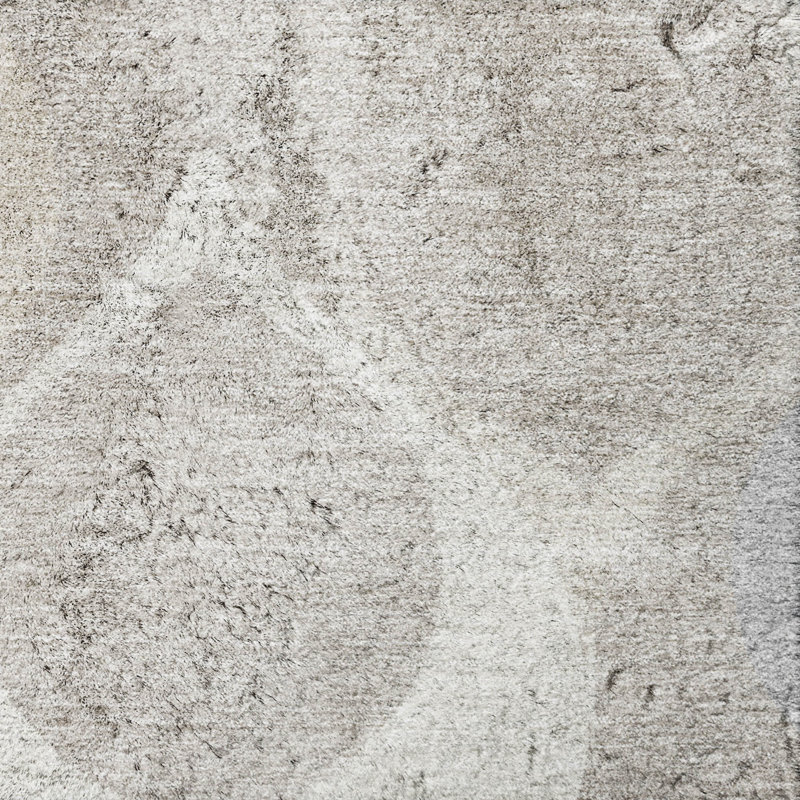 Tapis Dream Shag ADS749 de style moderne du milieu du siècle, lavable à la machine de qualité supérieure, Ivory, 5' x 7'6"