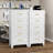 Metal White 5 Drawer Nightstand -31851915