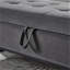 Banc de rangement rembourré en velours Margarete-1758722502
