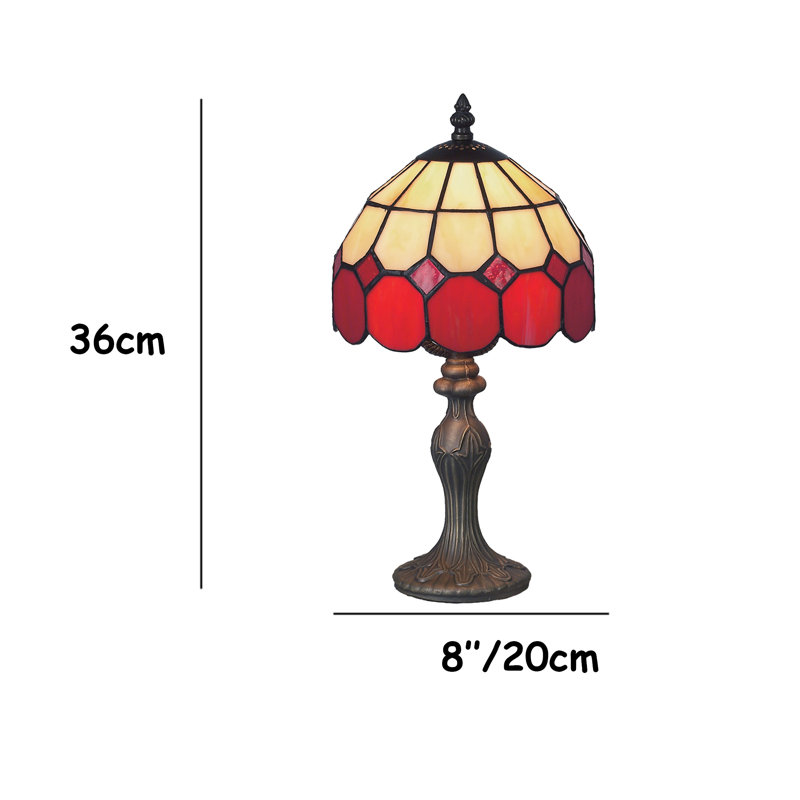 Springport Table Lamp, Beige/Red