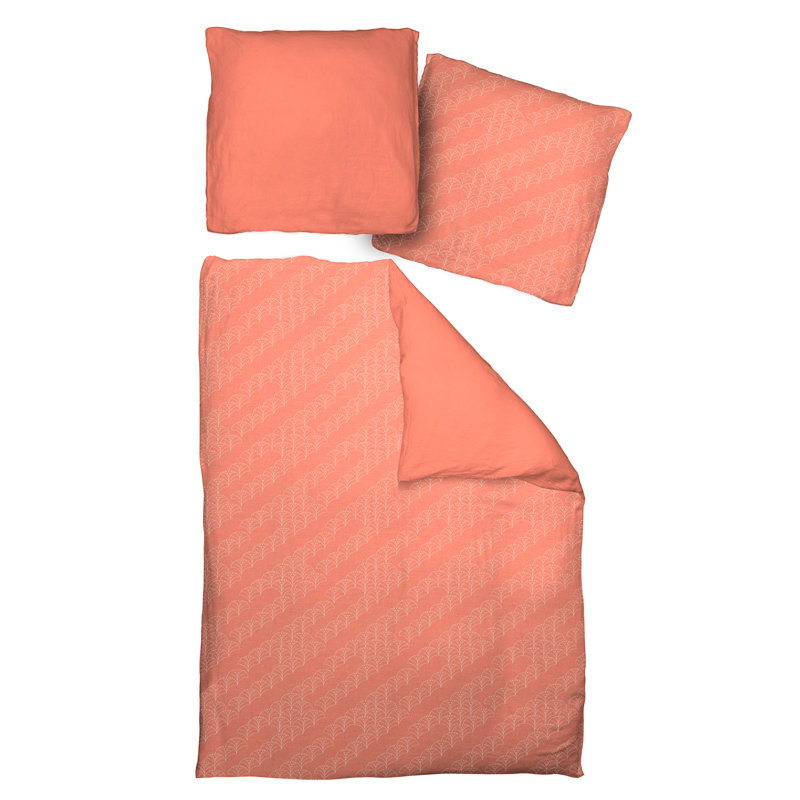 Lizeth Geometric Shapes Duvet Cover Set with Pillowcases Included, Single - 1 Pillowcase (80 x 80 cm), Orange