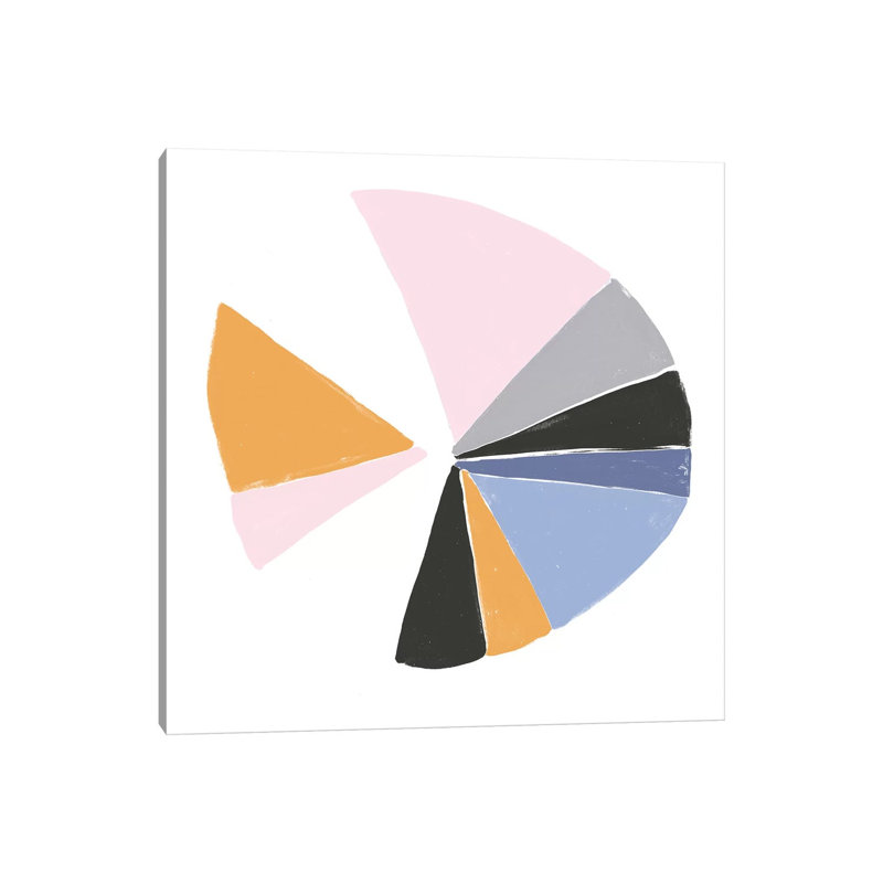 Color Wheel III by June Erica Vess - Wrapped Canvas Painting, 30.48 cm H x 30.48 cm W