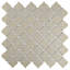 Carreau de mosaïque en porcelaine blanche mate 12-3 / 8 "x 12-3 / 8" Hudson Tangier
