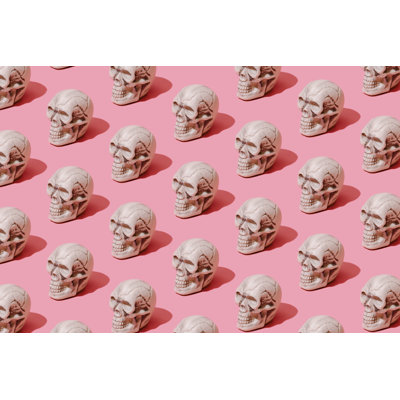 Skull Pattern 1 Piece Wrapped Canvas Wall Art