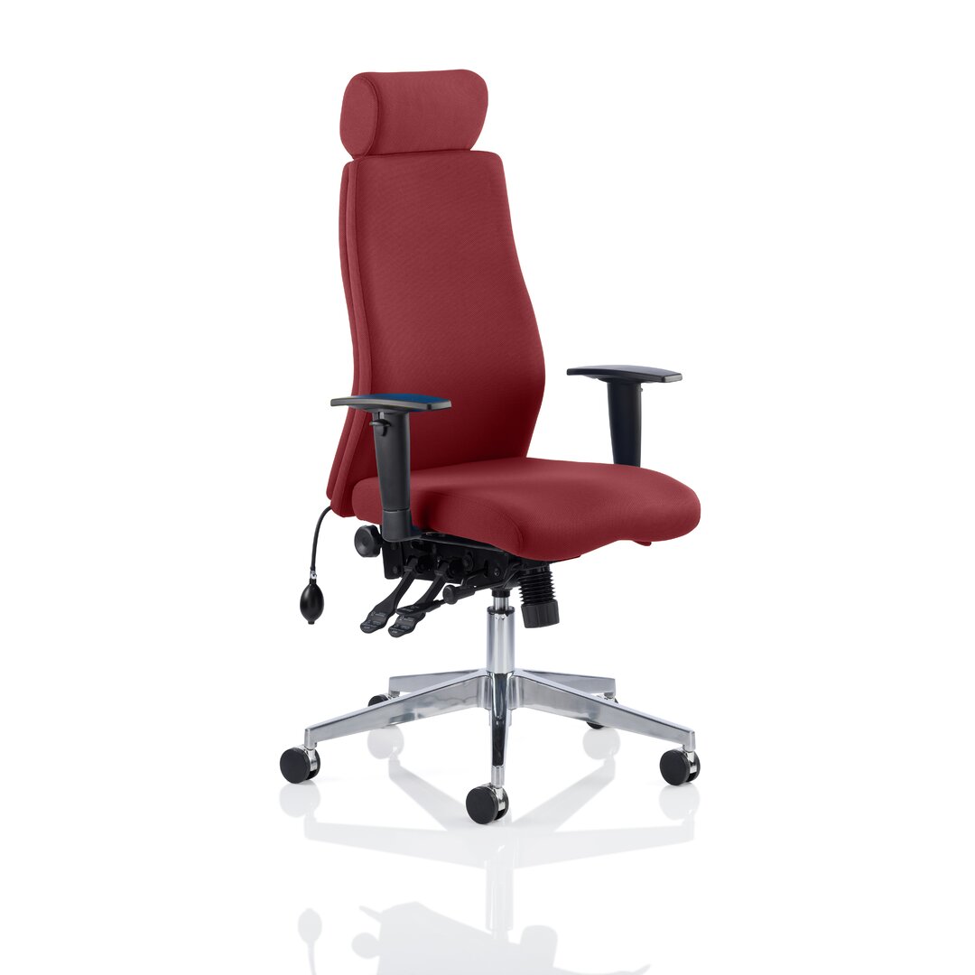 Desk Chair red,brown