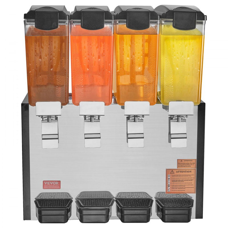 Distributeur de boissons commerciales 10L x 4 réservoirs