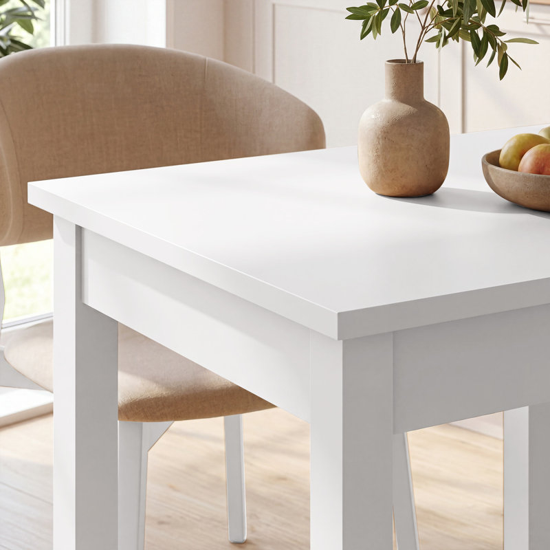 SLIM 80 cm non-extendable table, WHITE