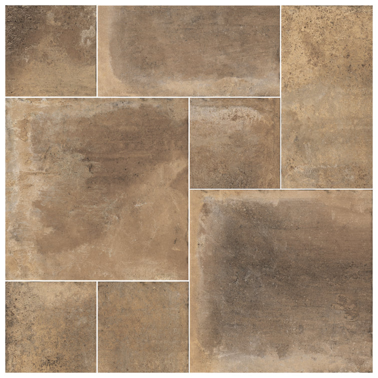 Adobe 39-3/8 In. X 39-3/8 In. Porcelain Floor And Wall Tile