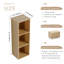 Petites tablettes de rangement murales de 12 pouces, convenant à une petite salle de bain, bureau, pièce de rangement, chêne d'origine (emballage Kd)-1328393655