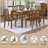 Deni 17" Wide Cross Back Dining Chairs-19674987