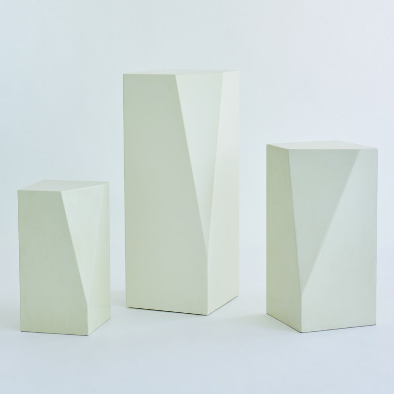 Facet Pedestal, 24" H x 12" W x 12" D