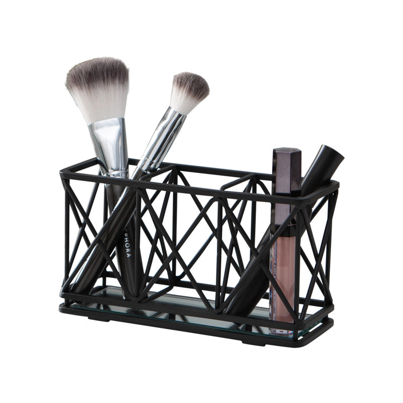 Chipper Metal 3 Compartment Makeup Organizer