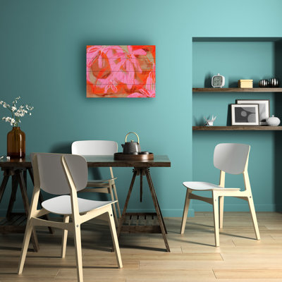 Treechild Coral Flower Rythm Wood Slat Art