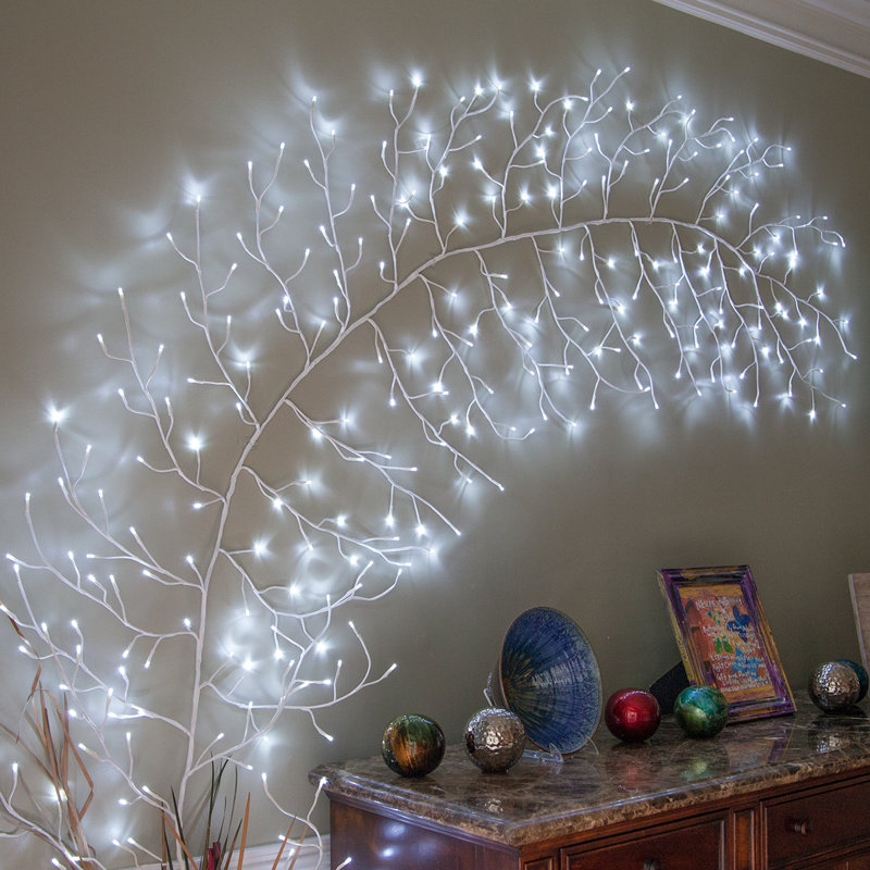 LED Climbing Vine Lighted Branches, Cool White
