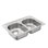 2000 Series 33" x 22" Double Basin Drop-In Kitchen Sink