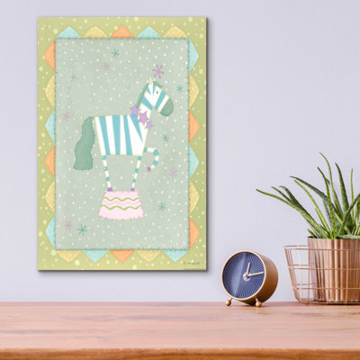 Bungalow Bungalow «Circus 3 Zebra» par Viv Eisner, art mural en verre acrylique