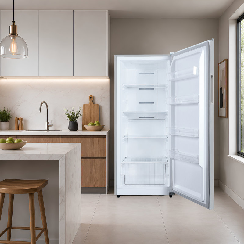 Congelateur convertible 17 pi. Ca., Argent argent