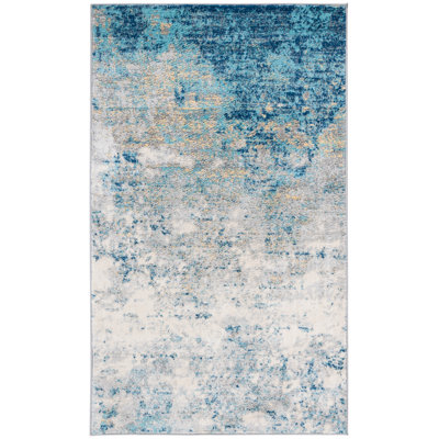 Odin Abstract Gray Area Rug