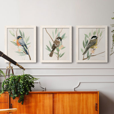 «Tree Toppers I», ensemble de 3 reproductions d'art sur toile