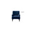 Fauteuil en velours de polyester avec garniture cloutée 28,5 po Jakub-309826112