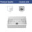 32" Undermount Single Bowl Ceramic Kitchen Sink - Dual Mount White Ceramic Rectangular Deep Single Bowl Sink Basin