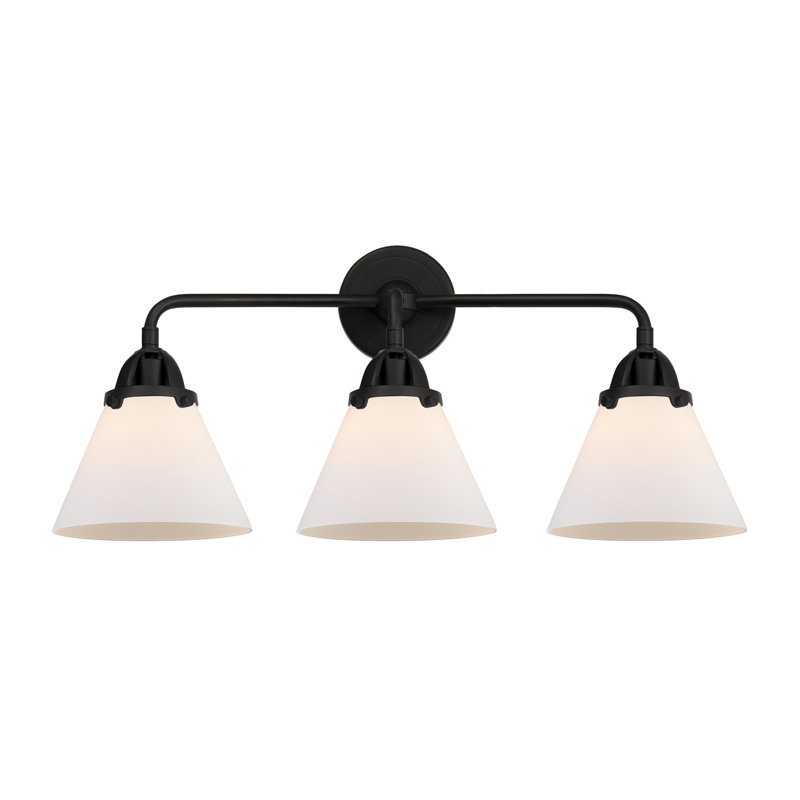Shauna 3 - Light Vanity Light, Matte Black, Matte White, Incandescent