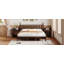 Lit plateforme en bois de style rétro-1015756799