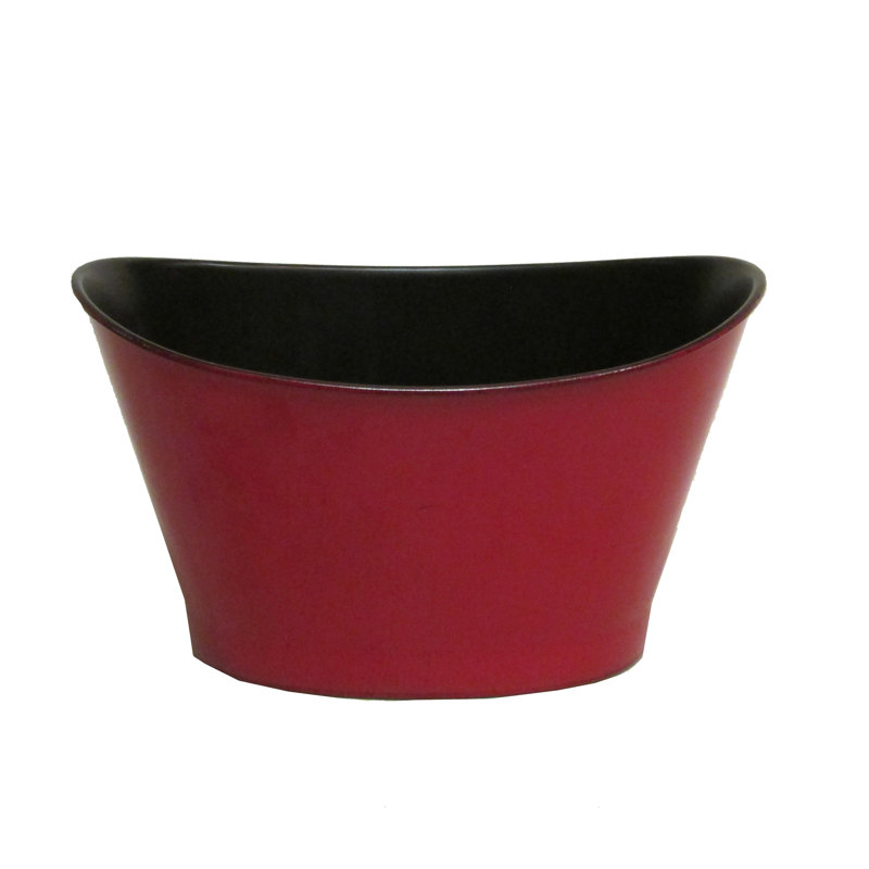 Pot à fleurs en plastique Ayalisse, Rouge et noir