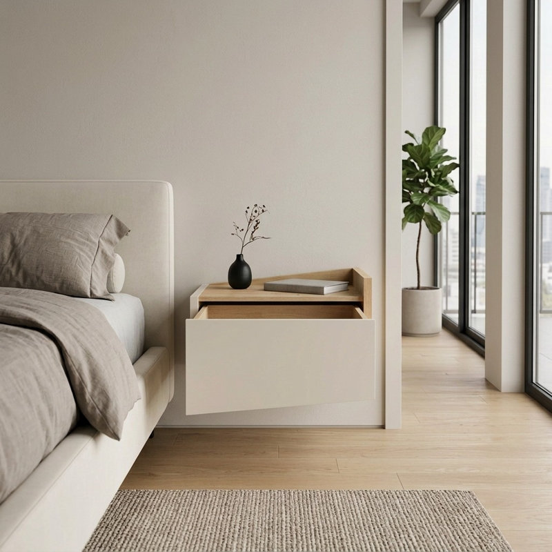 40 cm W Bedside Table