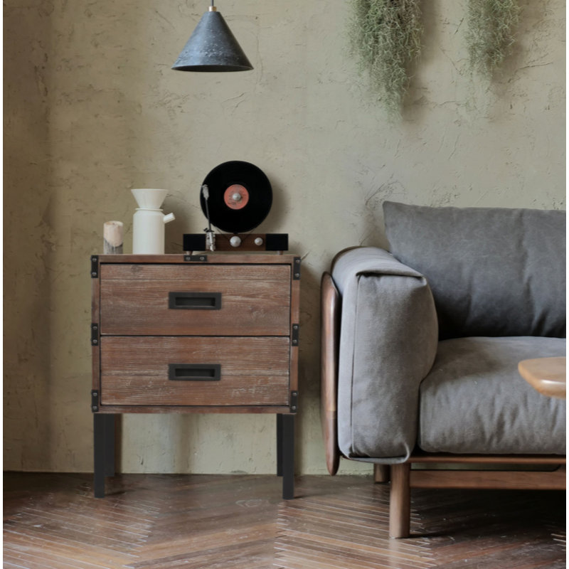 Reclaimed Wood Trunk Table Side Table S/3 With Large Storage Dress Up Your Liviing Room