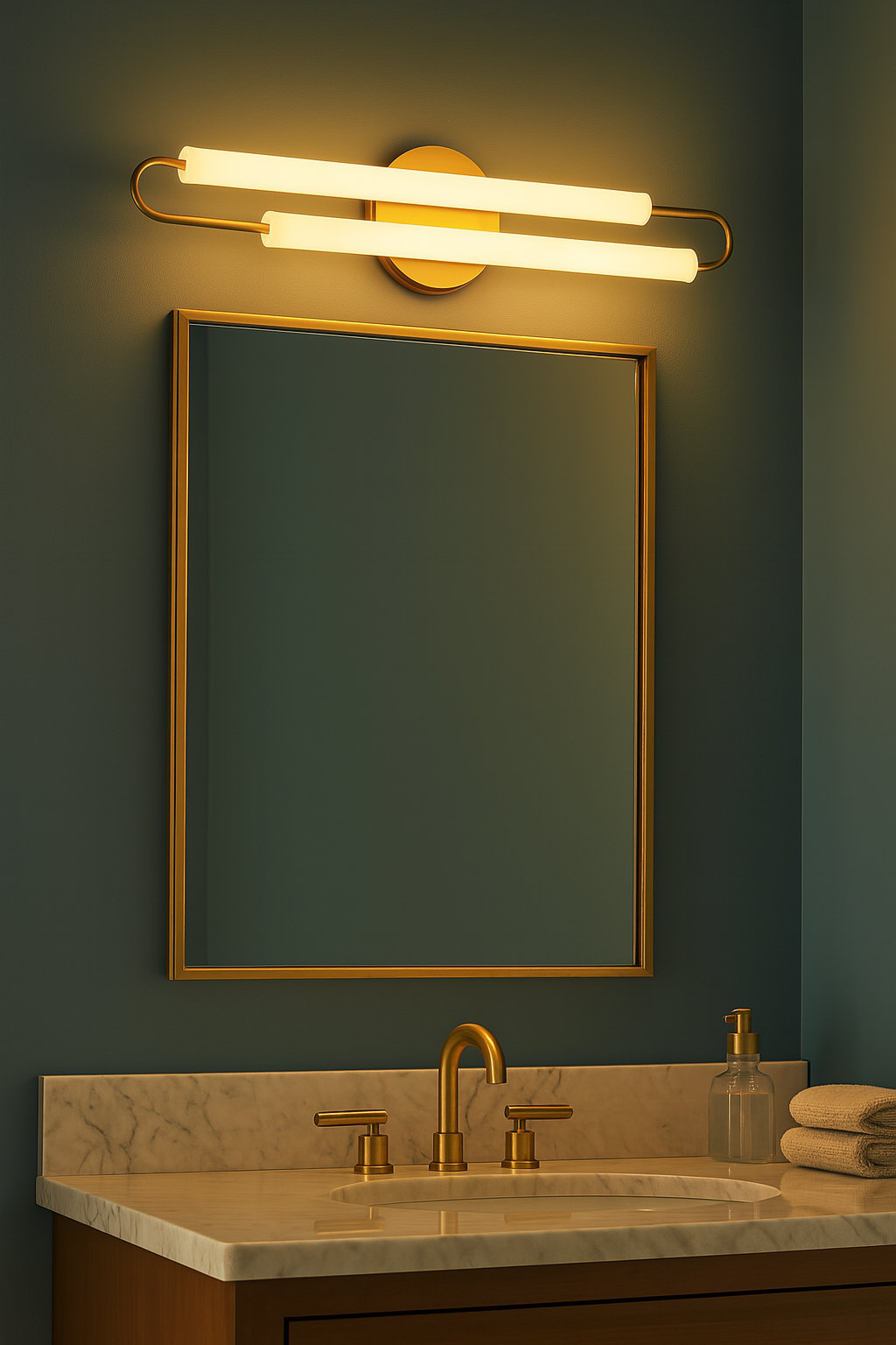 Briony Single Frosted Dimmable LED Vanity Light