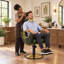 Fauteuil de barbier inclinable de luxe, fauteuil de salon hydraulique réglable en hauteur, fauteuil de coiffeur pour salon de coiffure - Vert-1170792343