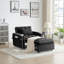 Canapé-lit pliable polyvalent avec dossier réglable, port USB, cendrier et support pivotant pour plusieurs espaces de vie-1078110420