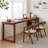 Walnut Rectangular Solid Wood desk-108841195
