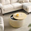 Repose-pieds rond avec rangement, fonction 2 en 1, table de bout avec repose-pieds-1528907197