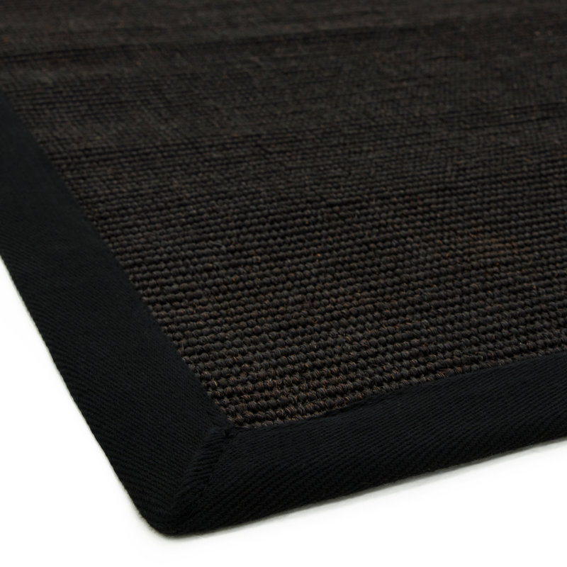 Essie Sisal Black Rug, Rectangle 120 x 180cm
