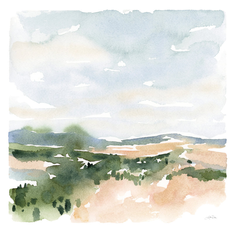 Gentle Landscape II by Katrina Pete - Wrapped Canvas Painting, 76cm H x 76cm W x 3.8cm D