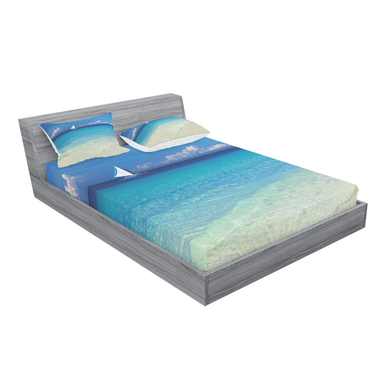 Microfiber Sheet Set, Queen Sheet Set with Fitted Sheet