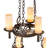 18 - Light Dimmable Wagon Wheel Chandelier