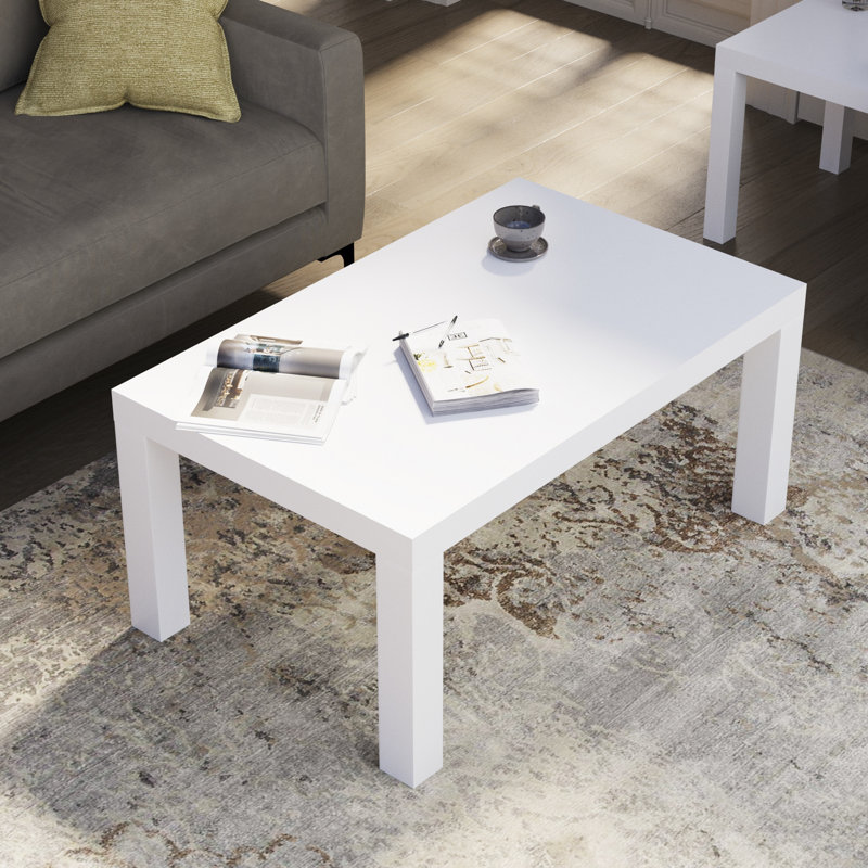 Philecia Four Leg Coffee Table, White