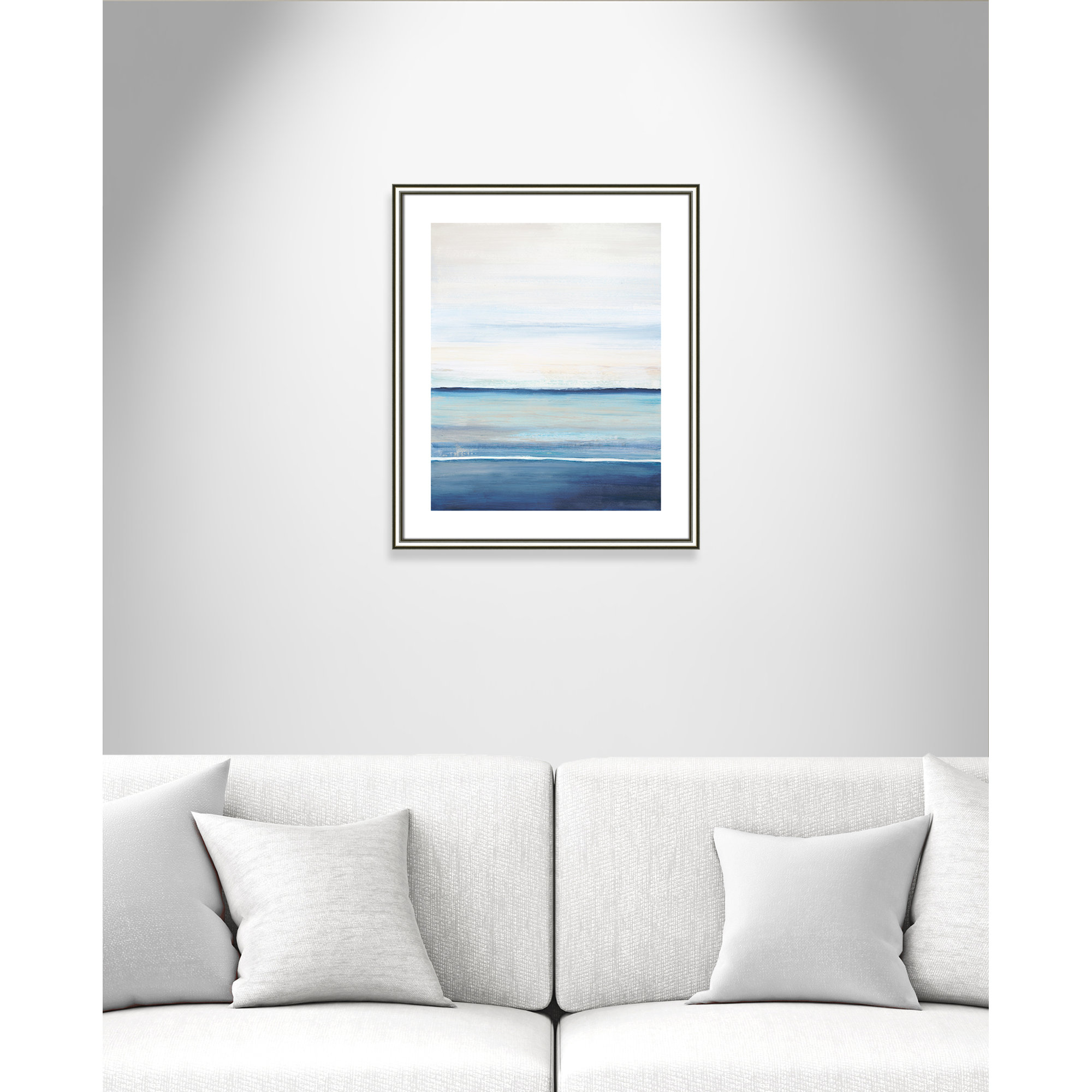 Distant Whispers by Filippo Ioco - Painting Print, 25.5" H x 21.5" W x 0.88" D, Silver Framed Paper