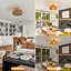 30Cm Elegant Rattan Flush Mount-642030909