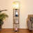 Lanell 62.8" Column Dimmable Floor Lamp with Shelves & USB Charging Station