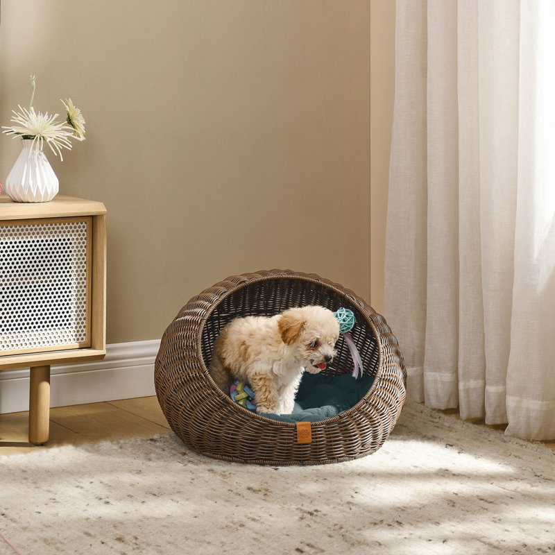 Sam's Pets Nala 20" Dog Cat Bed, Brown