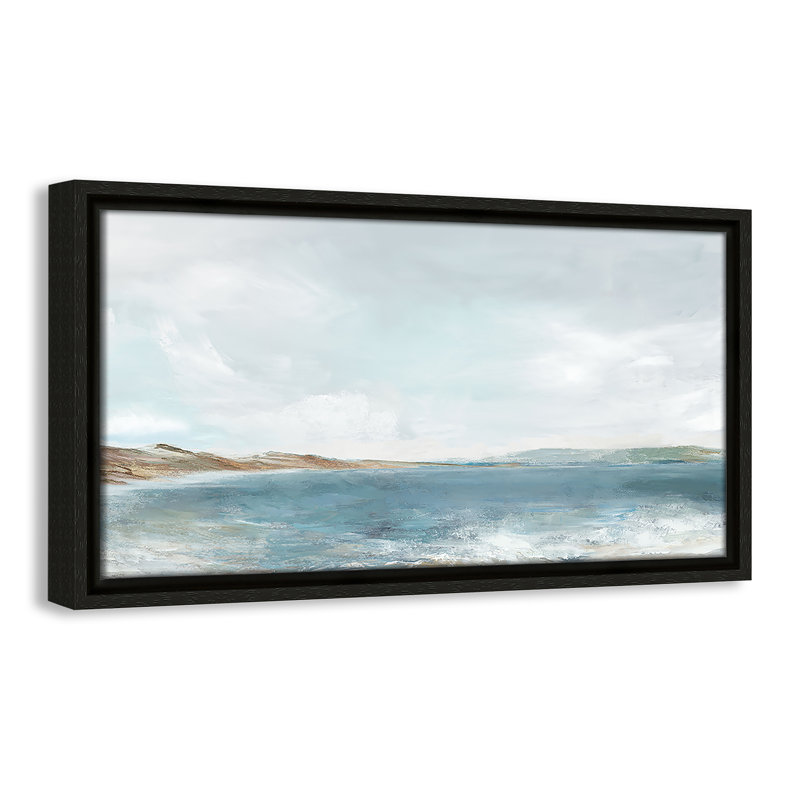 Échos en bleu - version panoramique par PI Studio, Espresso, H 9,5 po x l 17,5 po