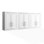Armoire de rangement murale 3 pièces Savannah - blanc