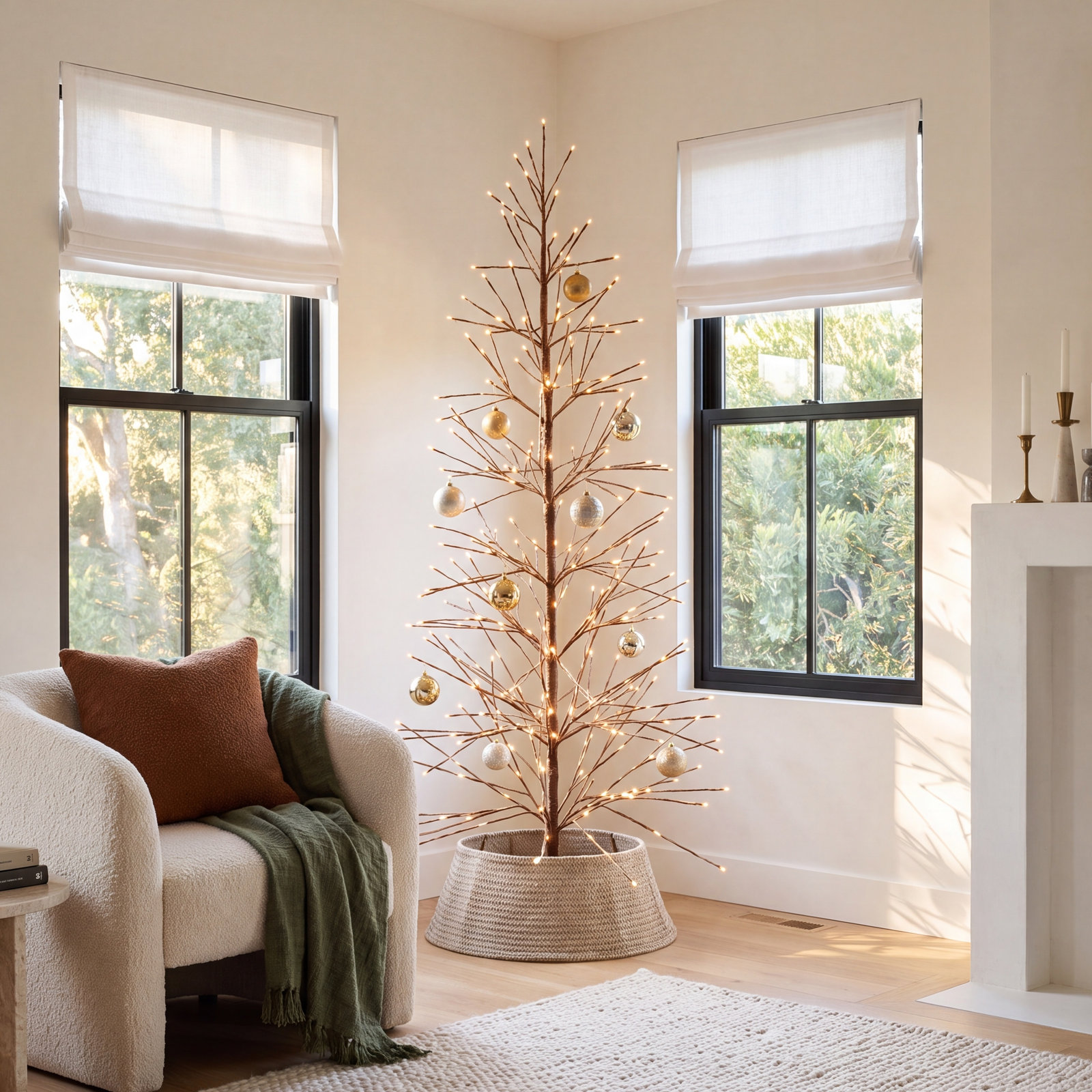 5.9' Pre-Lit Cedar Christmas Tree